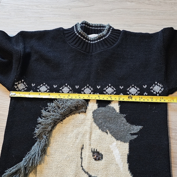 Vintage Heartworks Girls 10-12 Horse Sweater New With Tags - Picture 10 of 12